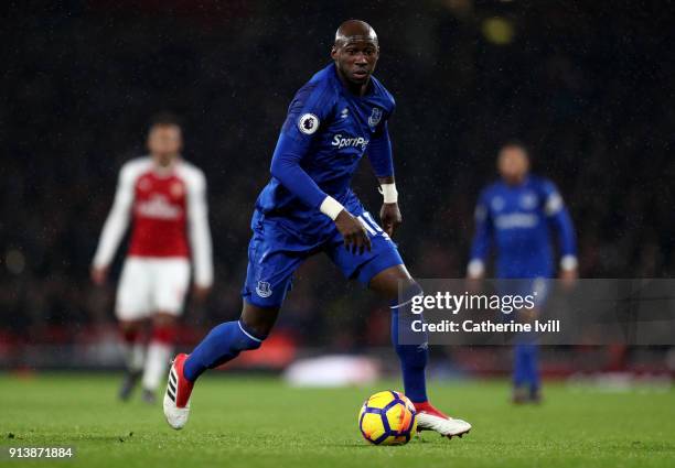 Eliaquim Mangala of Everton during the Premier League match between Arsenal and Everton at Emirates Stadium on February 3, 2018 in London, England.