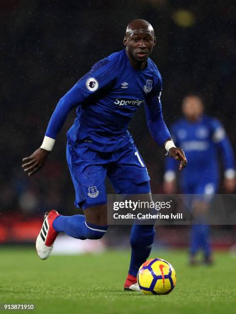 Eliaquim Mangala of Everton during the Premier League match between Arsenal and Everton at Emirates Stadium on February 3, 2018 in London, England.