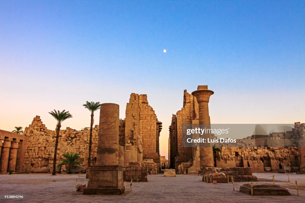 Karnak Temple at sunset