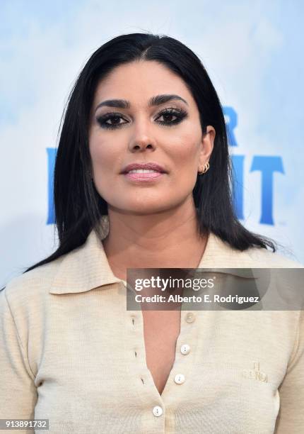 Actress Rachel Roy attends the premiere of Columbia Pictures' "Peter Rabbit" at The Grove on February 3, 2018 in Los Angeles, California.