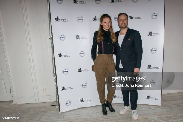 Filmmaker Gabriela Pichler arrives at the Dragon Award Ceremony at the Gothenburg International Film Festival 2018 at Auktionsverket Kulturarena on...