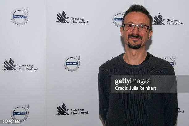 Filmmaker Arlen Drljevic arrives at the Dragon Award Ceremony at the Gothenburg International Film Festival 2018 at Auktionsverket Kulturarena on...