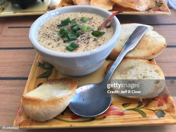 fresh seafood bisque 3 - bisque stock pictures, royalty-free photos & images