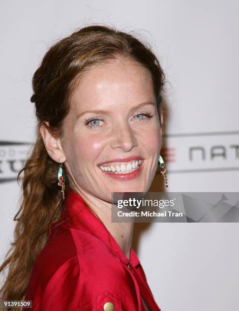 Rebecca Mader arrives to the Best Friends Animal Society's 2009 "Lint Roller" Party held at The Hollywood Palladium on October 3, 2009 in Los...