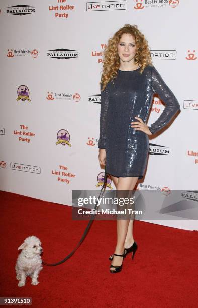 Rachelle Lefevre arrives to the Best Friends Animal Society's 2009 "Lint Roller" Party held at The Hollywood Palladium on October 3, 2009 in Los...