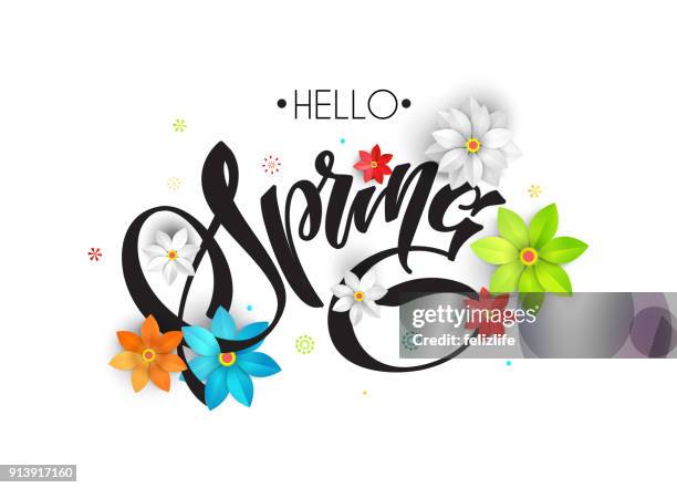 Floral Lettering Spring 67,537 Spring Lettering Stock Photos, High-Res Pictures, and Images ...