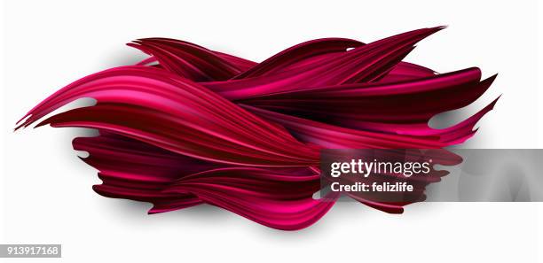 color brushstroke oil or acrylic paint design element - oil paint stock illustrations