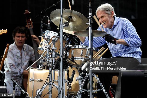 Levon Helm performs as part of the Austin City Limits Music Festival at Zilker Park on October 3, 2009 in Austin Texas.