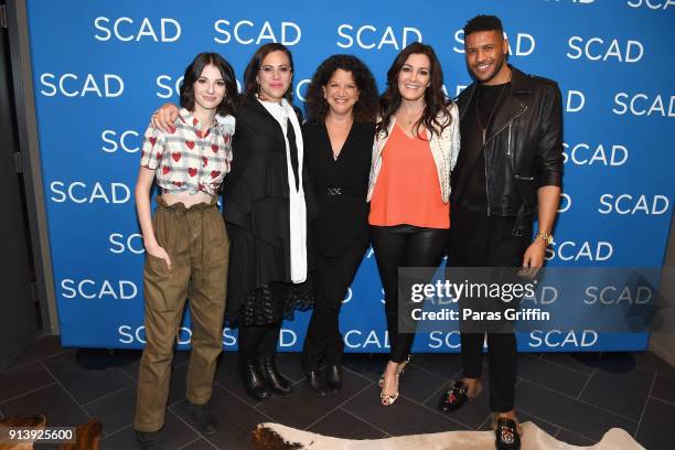 Genevieve Buechner, Sarah Gertrude Shapiro, Debra Birnbaum, Stacy Rukeyser, and Jeffrey Bowyer-Chapman attend a screening and Q&A for 'UnREAL' on Day...