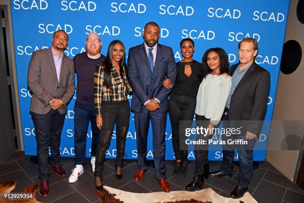 Damon Gupton, Marvin "Krondon" Jones III, Nafessa Williams, Cress Williams, Christine Adams, China Anne McClain, and James Remar attend a screening...