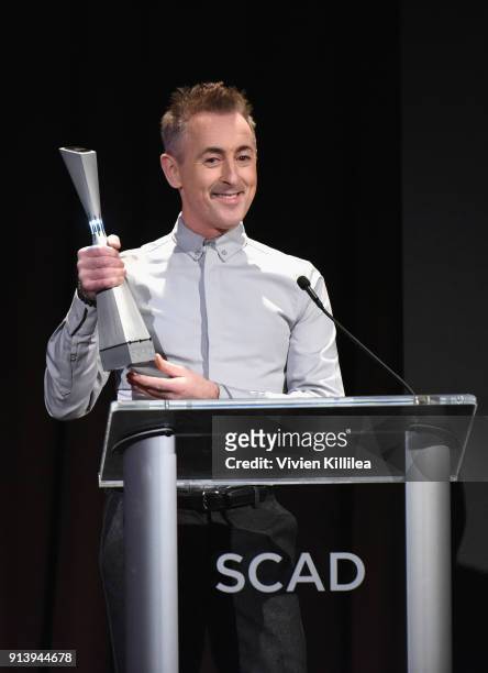 Actor Alan Cumming accepts the Icon Award on Day 3 of the SCAD aTVfest 2018 on February 3, 2018 in Atlanta, Georgia.