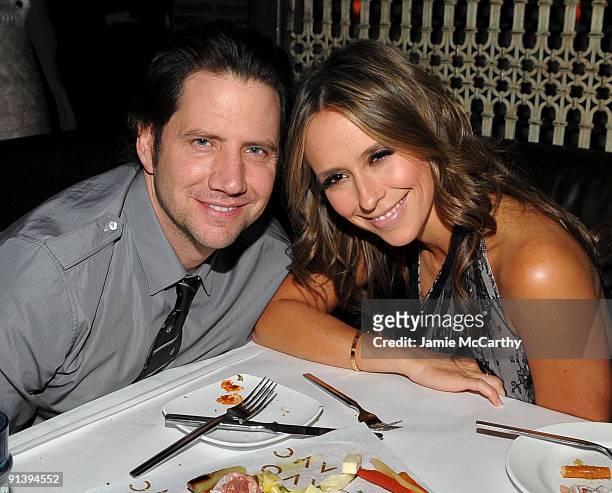 Actor Jamie Kennedy and actress Jennifer Love Hewitt attend the TAO and LAVO anniversary weekend at LAVO in the Palazzo hotel on October 3, 2009 in...