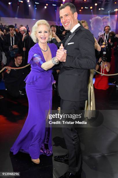 Marika Kilius and Michael Ilgner attend the German Sports Gala 'Ball Des Sports' 2018 on February 3, 2018 in Wiesbaden, Germany.