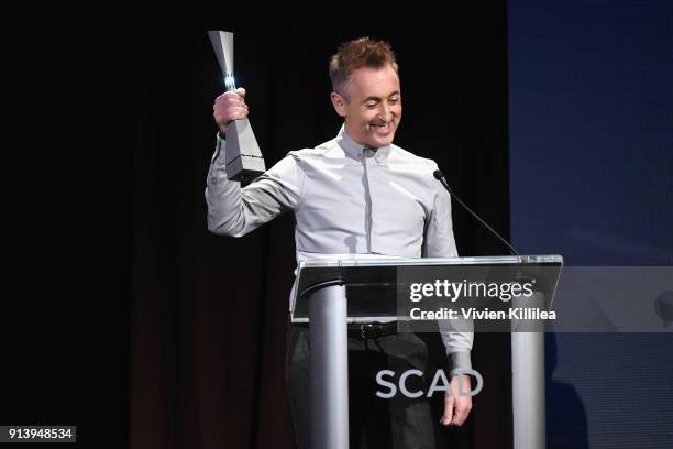 Actor Alan Cumming accepts the Icon Award on Day 3 of the SCAD aTVfest 2018 on February 3, 2018 in Atlanta, Georgia.