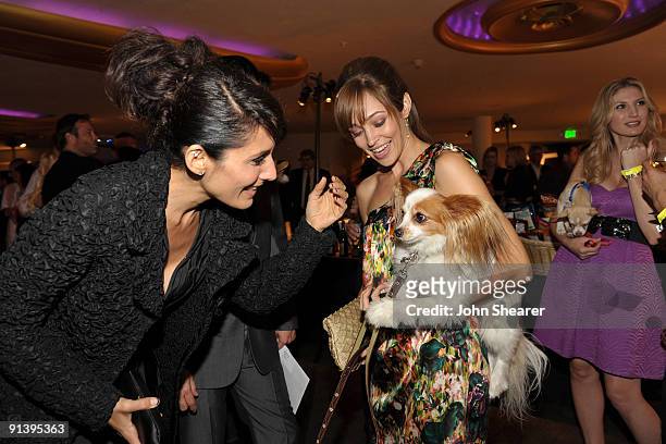 Actresses Lisa Edelstein and Autumn Reeser at the Best Friends Animal Society's 2009 Lint Roller Party at the Hollywood Palladium on October 3, 2009...