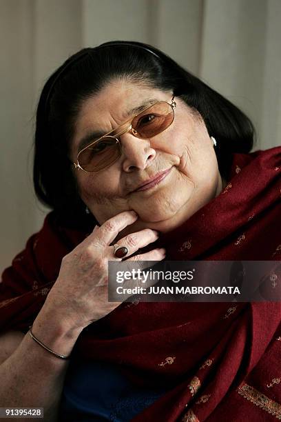 Argentine singer Mercedes Sosa poses during an interview in Buenos Aires June 23, 2006. Mercedes Sosa died in Buenos Aires October 4, 2009 at the age...