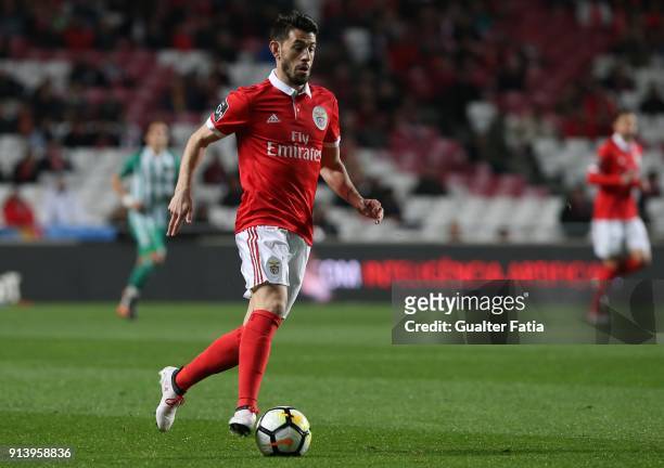 Benfica forward Pizzi from Portugal in action during the Primeira Liga match between SL Benfica and Rio Ave FC at Estadio da Luz on February 3, 2018...