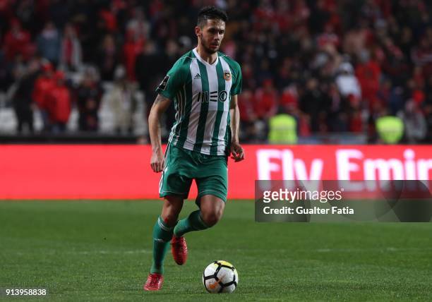 Rio Ave FC defender Nelson Monte from Portugal in action during the Primeira Liga match between SL Benfica and Rio Ave FC at Estadio da Luz on...
