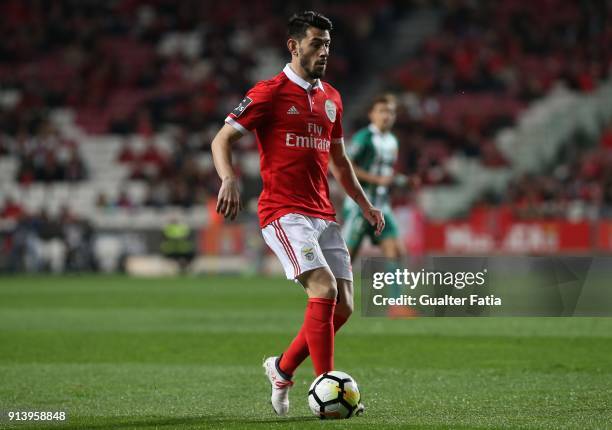 Benfica forward Pizzi from Portugal in action during the Primeira Liga match between SL Benfica and Rio Ave FC at Estadio da Luz on February 3, 2018...