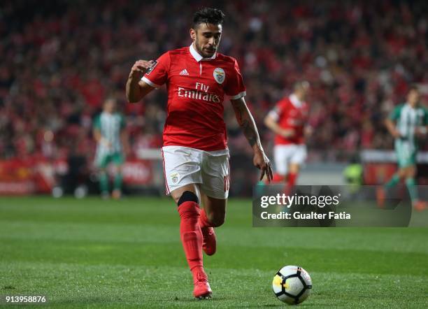 Benfica forward Eduardo Salvio from Argentina in action during the Primeira Liga match between SL Benfica and Rio Ave FC at Estadio da Luz on...