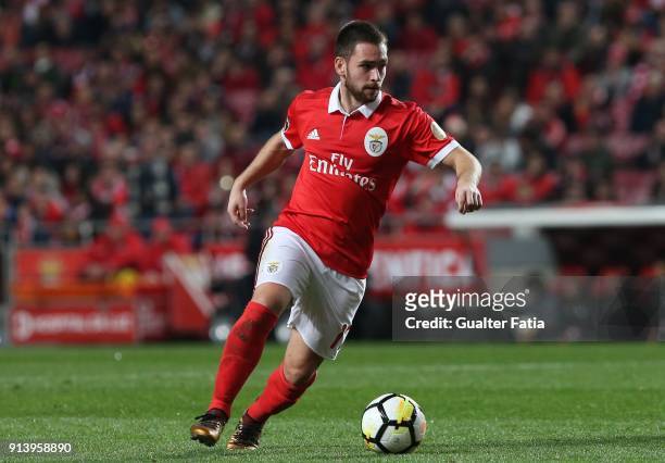 Benfica forward Andrija Zivkovic from Serbia in action during the Primeira Liga match between SL Benfica and Rio Ave FC at Estadio da Luz on February...