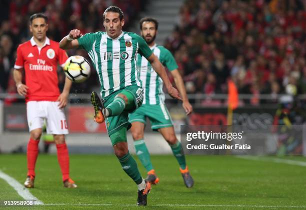 Rio Ave FC forward Helder Guedes from Portugal in action during the Primeira Liga match between SL Benfica and Rio Ave FC at Estadio da Luz on...