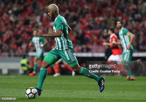 Rio Ave FC defender Marcao from Brazil in action during the Primeira Liga match between SL Benfica and Rio Ave FC at Estadio da Luz on February 3,...