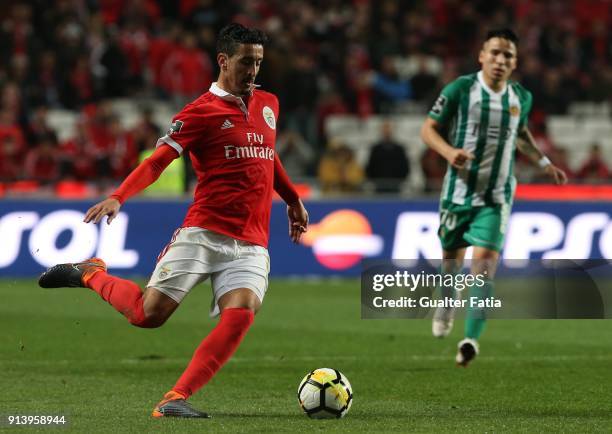 Benfica defender Andre Almeida from Portugal in action during the Primeira Liga match between SL Benfica and Rio Ave FC at Estadio da Luz on February...