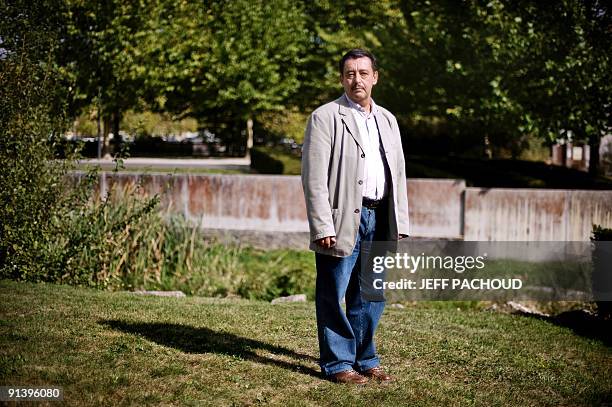 Bechir Ben Barka, the son of Moroccan opposition leader Mehdi Ben Barka abducted in 1965, poses on October 4 in Hericourt, eastern France. Bechir Ben...
