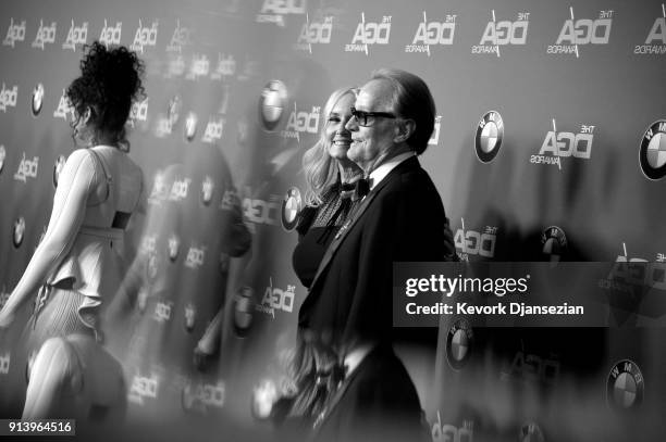 Actor Peter Fonda and Margaret DeVogelaere attend the 70th Annual Directors Guild Of America Awards at The Beverly Hilton Hotel on February 3, 2018...