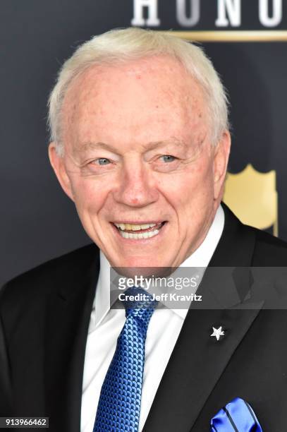 Dallas Cowboys Owner Jerry Jones attends the NFL Honors at University of Minnesota on February 3, 2018 in Minneapolis, Minnesota.