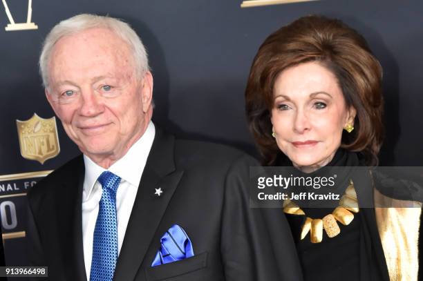 Dallas Cowboys Owner Jerry Jones and Eugenia Jones attend the NFL Honors at University of Minnesota on February 3, 2018 in Minneapolis, Minnesota.