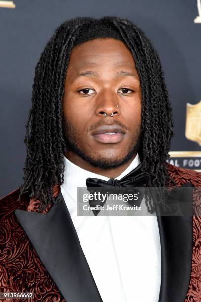 Alvin Kamara attends the NFL Honors at University of Minnesota on February 3, 2018 in Minneapolis, Minnesota.