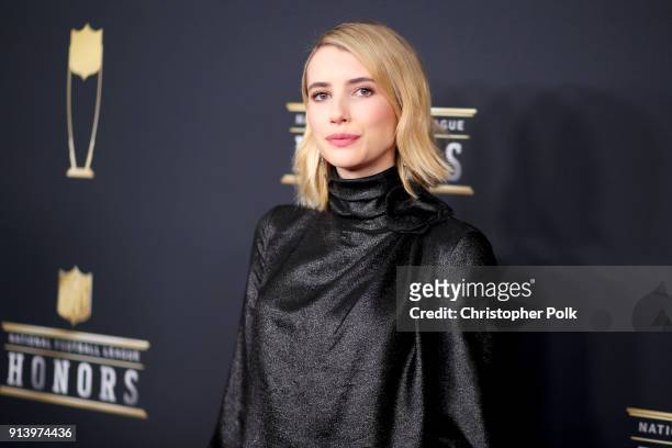 Actor Emma Roberts attends the NFL Honors at University of Minnesota on February 3, 2018 in Minneapolis, Minnesota.