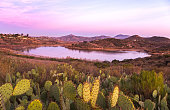 Lake Hodges Sunset Landscape Rancho Bernardo San Diego County California