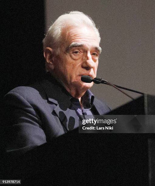 Director Martin Scorsese on stage during the Republic Rediscovered screening presented by MOMA, the Film Foundation and Paramount at MOMA on February...