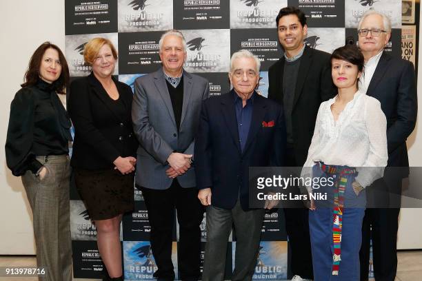 Film Foundation executive director Margaret Bodde, Paramount VP of archives Andrea Kalas, Paramount CFO Mark Badaglicca, director Martin Scorsese,...