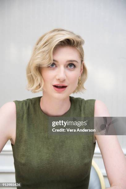 Elizabeth Debicki at the "Peter Rabbit" Press Conference at the Four Seasons Hotel on February 2, 2018 in West Hollywood, California.