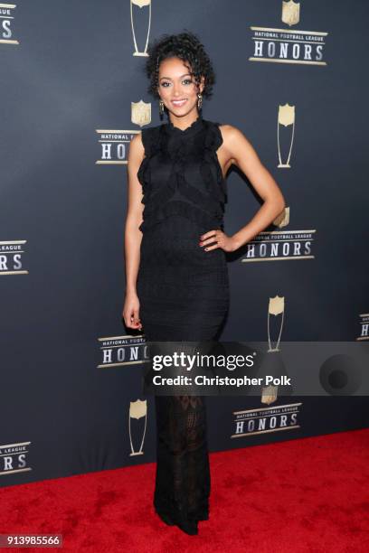 Miss USA Kara McCullough attends the NFL Honors at University of Minnesota on February 3, 2018 in Minneapolis, Minnesota.
