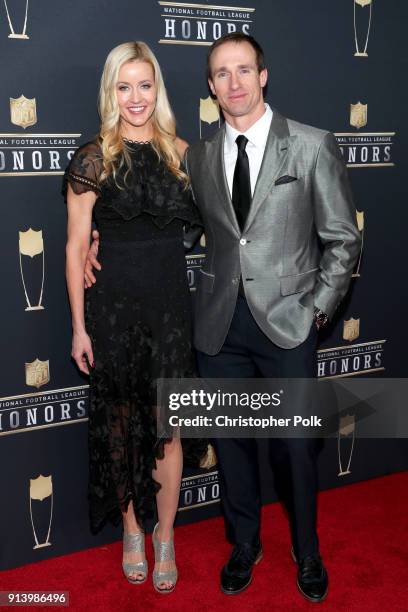 Brittany Brees and NFL Player Drew Brees attend the NFL Honors at University of Minnesota on February 3, 2018 in Minneapolis, Minnesota.