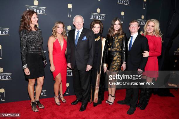 Owner of Dallas Cowboys Jerry Jones and family attend the NFL Honors at University of Minnesota on February 3, 2018 in Minneapolis, Minnesota.