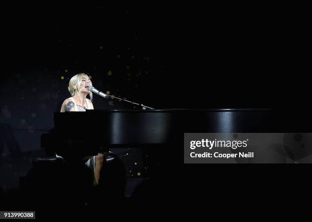 Recording artist Skylar Grey performs at the UNICEF Gala at The Ritz-Carlton, Dallas on February 3, 2018 in Dallas, Texas.