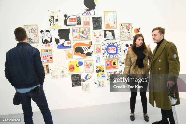 General view of atmosphere during "I Want - The Empire of Collaborations" Jean Charles de Castelbajac Exhibition Preview at Galerie Magda Danysz on...