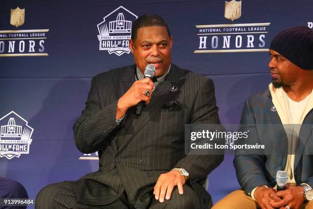 Robert Brazile selected to the Pro Football Hall of Fame at NFL Honors during Super Bowl LII week on February 3 at Northrop at the University of...