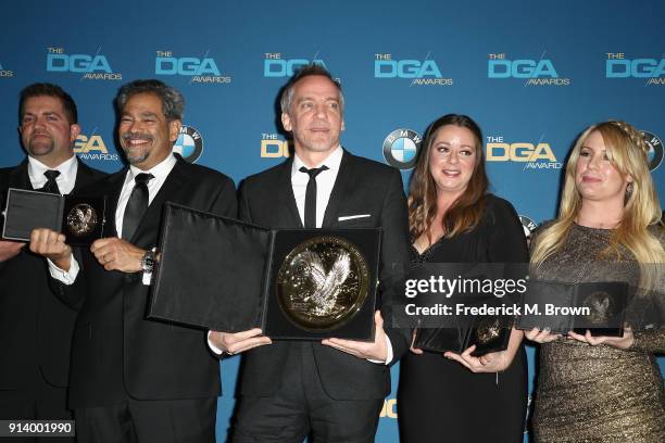 Director Jean-Marc Vallee, winner of the award for Outstanding Directorial Achievement in Movies for Television and Mini-Series for 'Big Little...