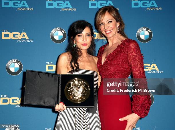 Director Reed Morano, winner of the award for Outstanding Directorial Achievement in Dramatic Series for 'The Handmaid's Tale' episode 'Offred', and...