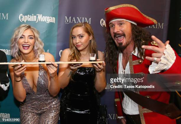 Personality Olivia Caridi and actress Brandi Glenn Cyrus enjoy Captain Morgan LocoNut, which triggered a $100 donation from the rum brand to support...