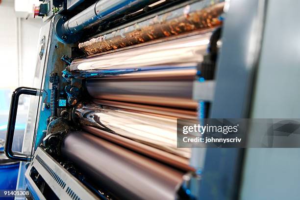 rollers... - lithograph stock pictures, royalty-free photos & images