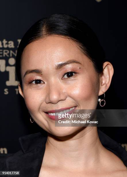 Hong Chau visits the Dom Perignon Lounge after receiving the Virtuosos Award at The Santa Barbara International Film Festival on February 3, 2018 in...