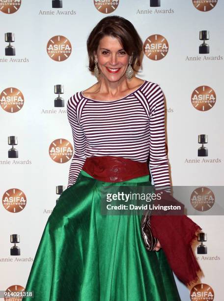 Actress Wendie Malick attends the 45th Annual Annie Awards at Royce Hall on February 3, 2018 in Los Angeles, California.